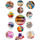24 Colors Mica Powder Carefully Selected Gold and Pearl Shades 10gm